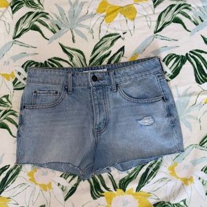 rsq blue jean shorts